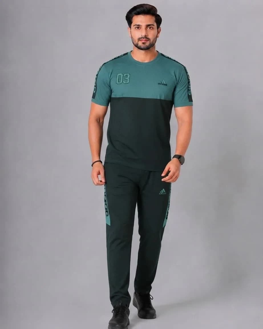 Riwaaj Green+Bottle Green Tracksuit view