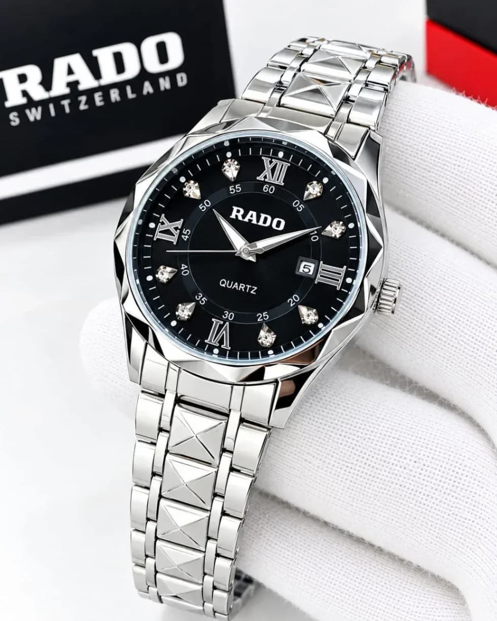 R A D O Black White Dial
